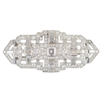 Art Deco Diamond Brooch