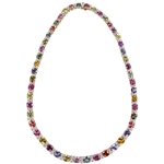 Sapphire & Diamond Necklace