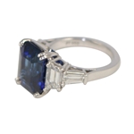 Emerald Cut Sapphire Ring