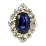 Sapphire & Diamond Cocktail Ring