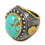 Turquoise Ring by KURTULAN