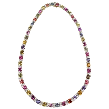 Sapphire & Diamond Necklace