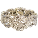 Spectacular Boucheron Platinum Diamond Bracelet