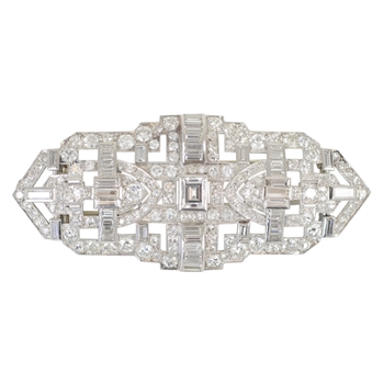 Art Deco Diamond Brooch