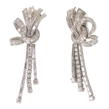 Fanciful Bow Drop Earrings