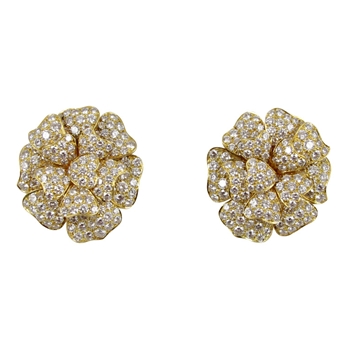 Gold and Diamond Ear Clips