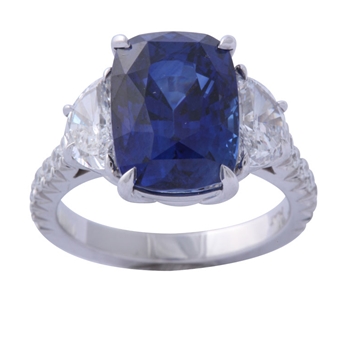 Magnificent Sapphire and Diamond Ring