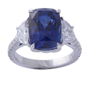 Sapphire and Diamond Ring