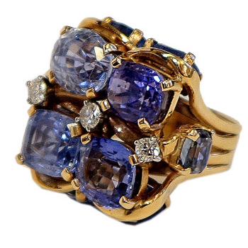 Ceylon Sapphire Ring by SEAMAN SCHEPPS