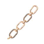 Cognac Diamond Rose Gold Bracelet