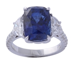 Sapphire and Diamond Ring