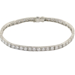 Platinum Diamond Line Bracelet