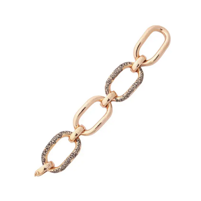 Cognac Diamond Rose Gold Bracelet